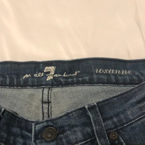 7 For All Mankind Roxanne denim blue jeans - Picture 4 of 10